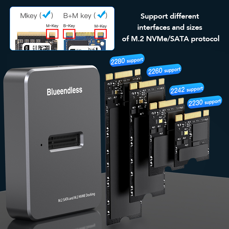 Blueendless M2 NVMe Docking St - 8Tb M2 Nvme Ssd recension och pris